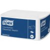 Papierové servítky 1-vrstv. TORK Counterfold biele N1, 30x33cm, 300 ks