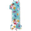 BP Balónik fóliový narodeninové číslo 1 - Peppa Pig 66 cm