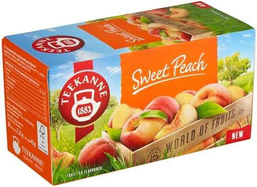 TEEKANNE Sweet Peach World of Fruits 20 vrecúšok 45 g