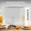 AENO 2-plátkový hriankovač TS2 , 930W, automatický, biela farba, EU ATS0002W