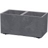 Kvetináč Prosperplast SIERRA CASE betónový vzhľad 57,7 cm sivý