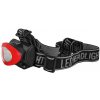 Čelovka LTC LL49, LED COB, IP67, vodeodolná, ČIERNA / ČERVENÁ