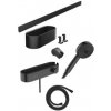 Sprchový systém Hansgrohe WallStoris na stenu s termostatickou batériou matná čierna 24250670
