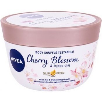 Nivea telové suflé s olejom Cherry Blossom & Jojobový olej 200 ml