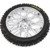 Losi koleso s pneu Dunlop MX53 predné, disk chróm: PM-MX