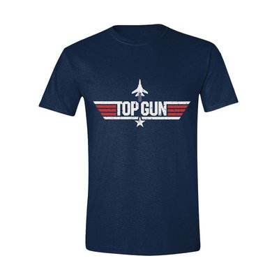 Pánské tričko Top Gun: Logo (M) navy bavlna