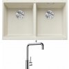 Blanco SUBLINE 350/350 U biela soft 527164 + Blanco MILI chróm 519413