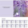 Podložka na stôl 595x410 mm kalendár na 3 roky s týždenným plánovačom SIGELFragrant Lavender