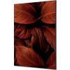 Jansen Display Textilné dekorácie na stenu A1 Listy rastlín Červená, 594 x 841 mm