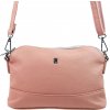 BELLA BELLY Ružová crossbody dámska kabelka s tromi oddielmi 5414-BB