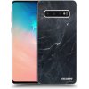 Picasee silikónový čierny obal pre Samsung Galaxy S10 G973 - Black marble