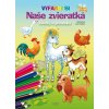 Naše zvieratká, kvietky a písmenká - omaľovánka