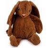 Detský plyšový batoh zajačik - hnedá