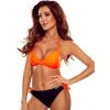 Žiarivé plavky ANABEL-G,01 C/D neón-oranžová+čierna , VEĽKOSŤ DVOJDIELNE PLAVKY 36D/S