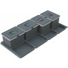 Elletipi METROPOLIS výsuvný vstavaný kôš 12 + 12 + 12 + 12 l