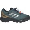 Detská outdoorová obuv adidas, TERREX GTX K tmavo zelená,čierna,strieborná 35