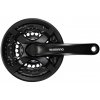 SHIMANO Stred TY501 170mm 48/38/28z. 6/7/8-k. čierny s krytom na štvorhran