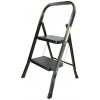 Schodíky oceľové 2 skladacie 150kg BLACK PROPER