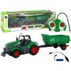 mamido Diaľkovo Ovládaný Traktor s Prívesom 1:24 Svetlá Zelený