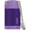 Termos obedový pre deti so skladacou lyžicou FUNtainer 470 ml, fialový, 2 diely