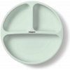 BABYONO Tanier silikónový s prísavkou - sage 6m+