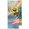 Carbotex Bavlnená froté osuška 70x140 cm - Sponge Bob Vodotrysk