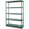REGÁL PLASTOVÝ Tytan-5 180x90x46 PVC Povrchová úprava: Zelená Wamar Sosenka