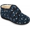 Dámske modré papuče MJARTAN VLOČKY