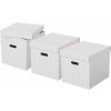 Archivačná krabica ESSELTE Home, kubická, 32 x 31.5 x 36.5 cm, biela - set 3 ks (628288)
