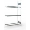 Regál na pneumatiky SCHULTE, prídavné pole, 3 úrovne, šírka police 1200 mm, 1206x436x2000 mm