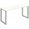 Hobis Pracovný stôl UNI O, 160x75,5x60 cm, biela/sivá