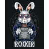 ZUTY Maľovanie podľa čísel KRÁLIK ROCKER Rámovanie bez rámu a bez vypnutia plátna Rozmer 80 x 100 cm