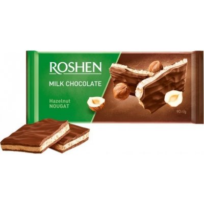 ROSHEN Mliečna čokoláda lieskový orech a nugát 90g od 0,75 € - Heureka.sk