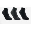 ARTENGO Detské športové ponožky RS 160 stredne vysoké 3 páry sivo-čierne