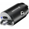 Nabíjačka do auta / adaptér SWISSTEN - 2x USB-C - 30W - kov - mini dizajn - čierna