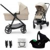 Kinderkraft 3in1 NEWLY sand beige + MINK PRE 2023 kombinovaný 3in1 kočík