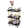 TROLLEY Pojazdný vozík 3poschodový Multifunkčný regál na kolieskach, výška 86 cm