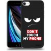 Picasee silikónový čierny obal pre Apple iPhone SE 2020 - Angry Eyes - Transparent