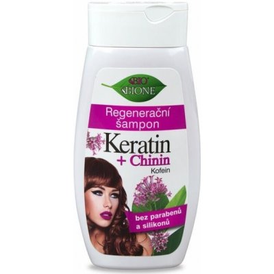 Bione Cosmetics BC BIO Keratin +Chinin Kofeín Regeneračný šampón 260 ml
