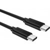 Choetech CC0002 kábel USB-C na USB-C 1m (čierny) 039438