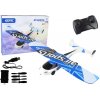 LEAN TOYS RC Lietadlo 4D-G3, svetlá – biela, modrá