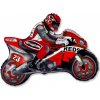 Fóliový balónek MINI motorka červeno-černá 31cm