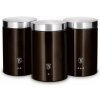 BERLINGERHAUS Dóza na potraviny sada 3 ks Shiny Black Collection (BH-6828)