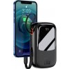 POWERBANK Baseus 20000 mAh 20W LED LCD a QC PD SCP kábel Lightning čierny