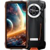 UleFone Rugged Smartphone Blackview BV8200 4G G100 12GB 256GB 8800-45W A14, Watch Display, Flashlight, Black w Orange [No Charge