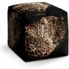 Sablio Taburet Leopard: 40x40x40 cm