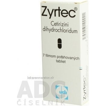 Zyrtec tbl.flm.7 x 10 mg