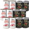 BRIT MONO PROTEIN BEEF & BROWN RICE 6x400g + Wild Farm Monoprotein Beef 6x400g