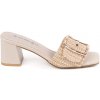 GOODIN Tweed beige mulls on a heel krémová 38 GOODIN 0000296806072