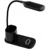 Masterled LED 3W 3000K - 6000K USB dotyková stolová lampa s QI nabíjačkou NINA